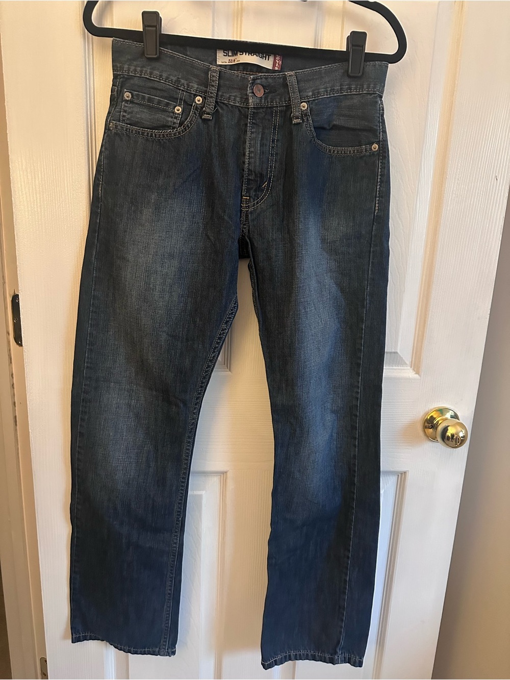 Men's Dark Blue Levi’s 514 29x30 Straight-Leg Jeans